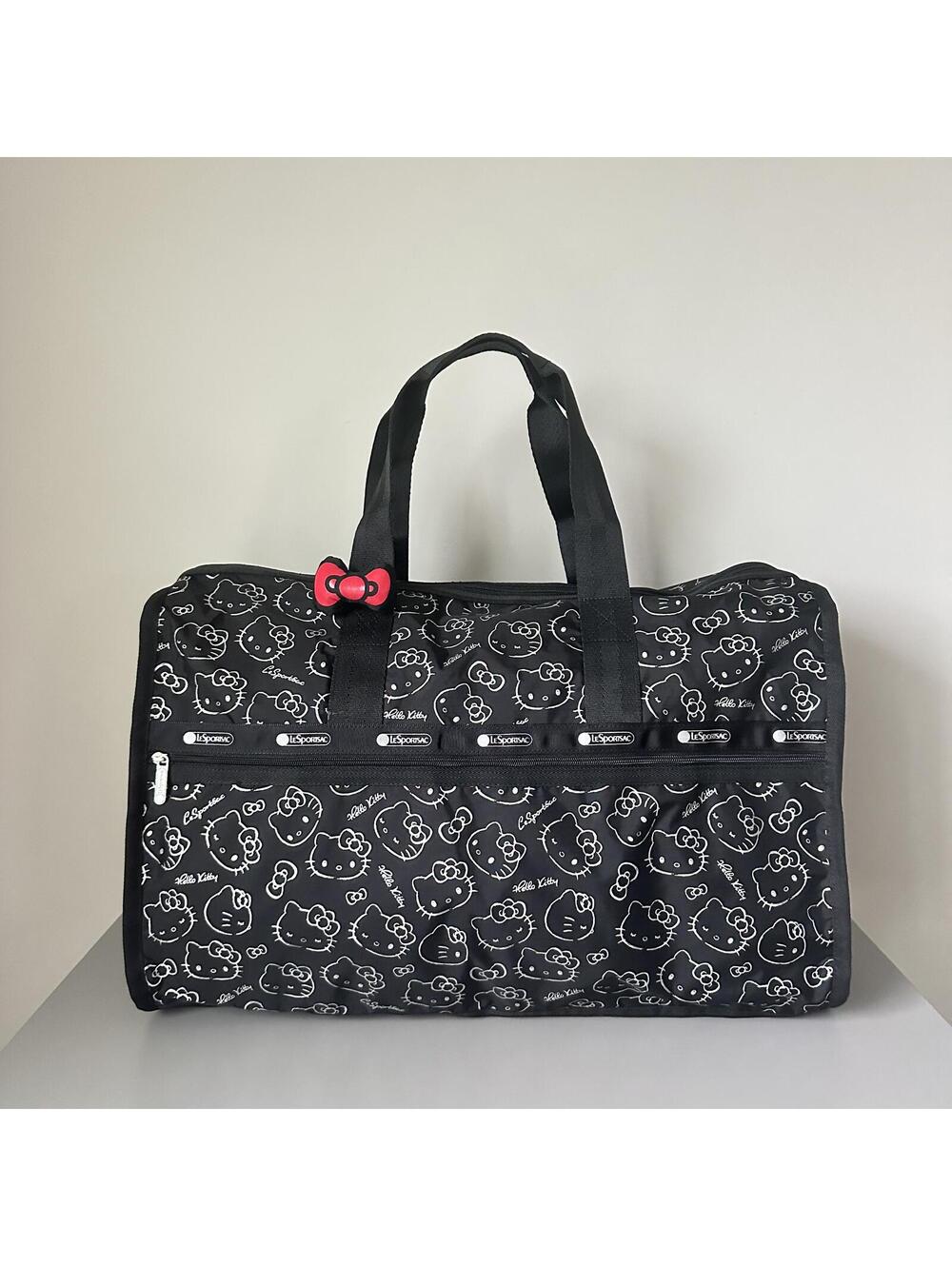 Lesportsac Hello Kitty Large Weekender with Charm NWT